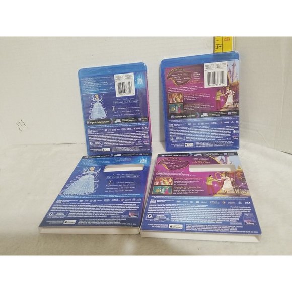 Cinderella 1 2 & 3 (1950) with slipcase (Blu-ray) Disney Sealed - Picture 2 of 2